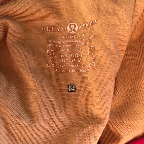 Lululemon cross back tank with built in bra - Picture 3 of 3